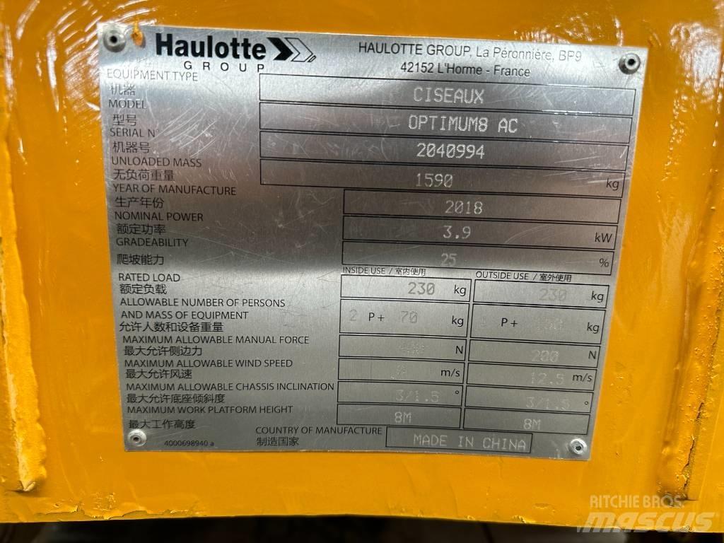Haulotte OPTIMUM 8 Elevadores de tesoura