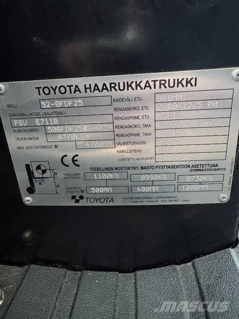 Toyota 52-8 FDF 25 Empilhadores Diesel