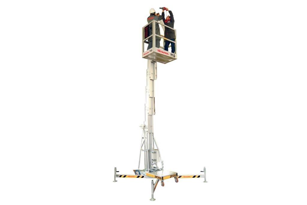 Faraone ZP 200 Plataformas mastro vertical propulsão manual