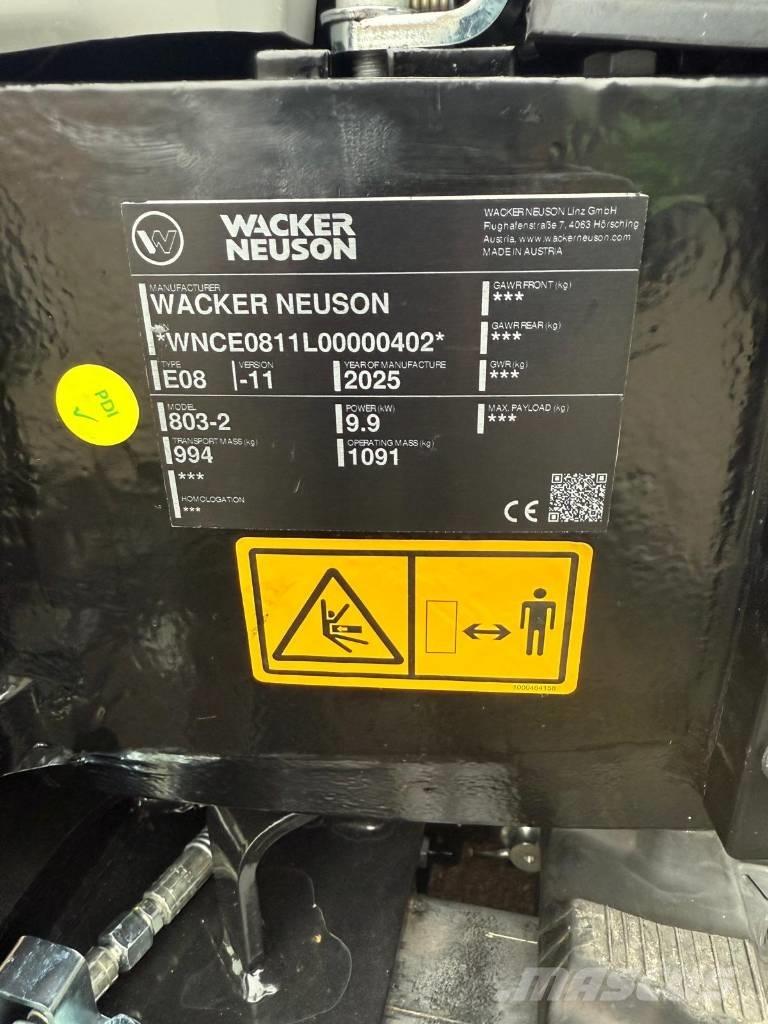 Wacker Neuson 803 Miniescavadeiras