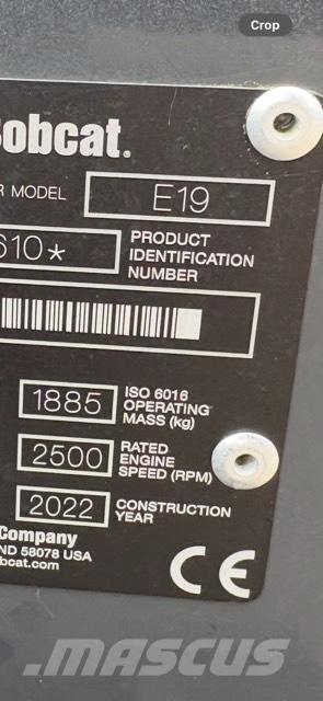 Bobcat E 19 Miniescavadeiras