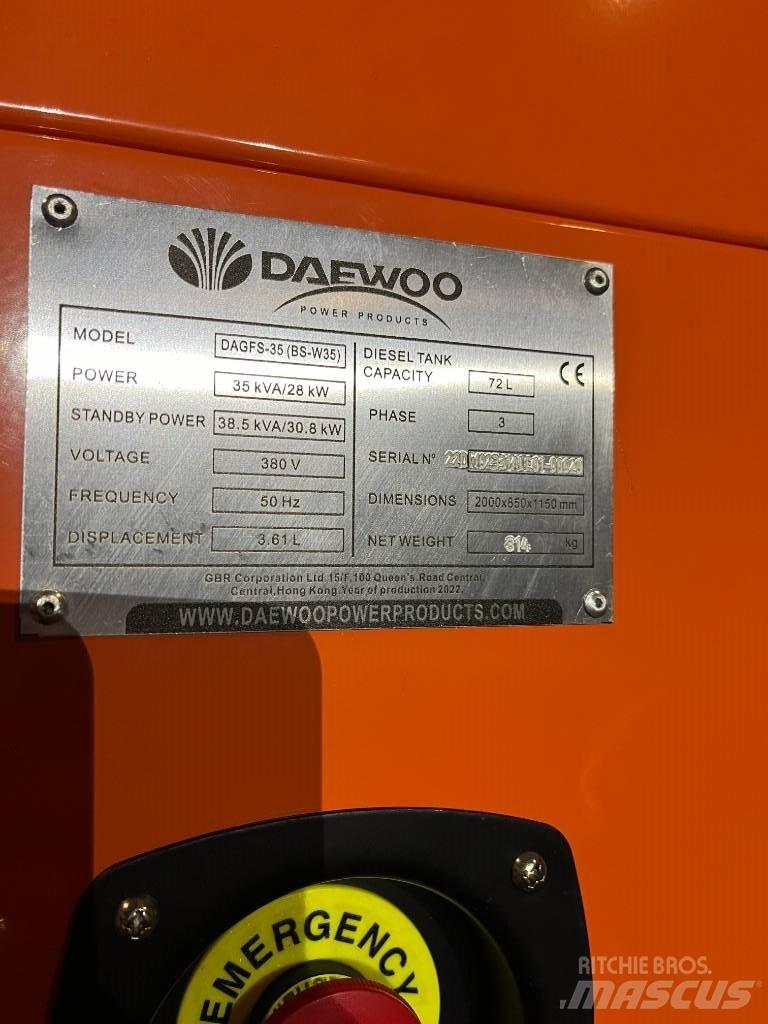 Daewoo Dagfs-35 Geradores Diesel