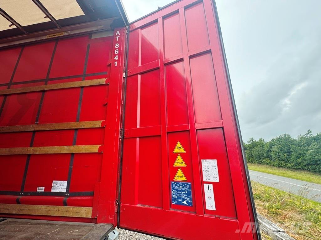 Krone 3 aksl. Semi Reboques Cortinas Laterais