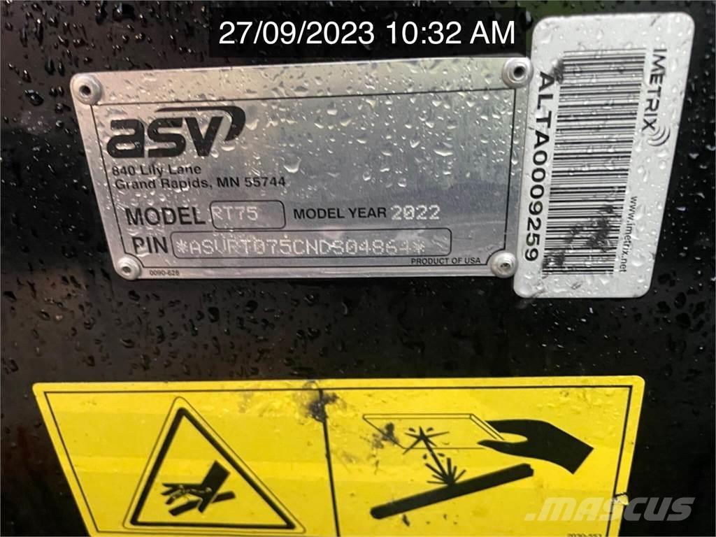 ASV POSI-TRACK RT75 Minicarregadeiras