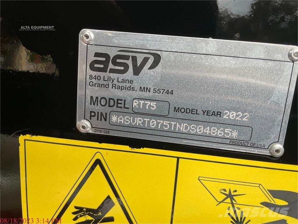 ASV POSI-TRACK RT75 Minicarregadeiras