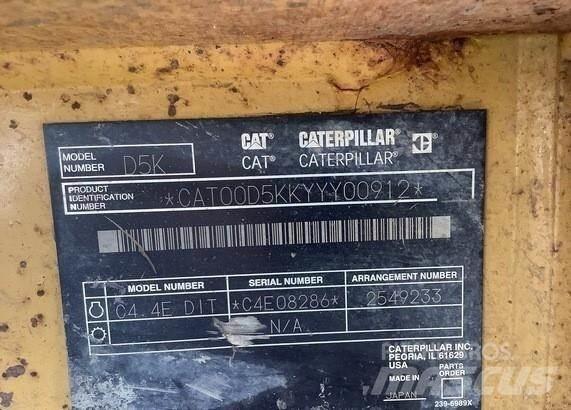 CAT D5K LGP Bulldozers assentadores de tubos