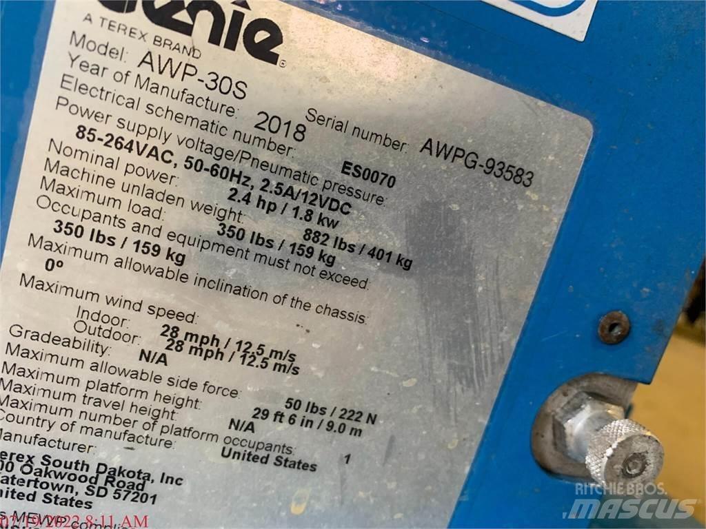 Genie AWP30S Plataformas de Mastro Vertical