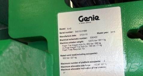 Genie S40 Elevadores braços Telescópicos