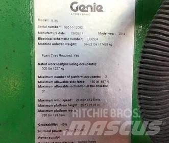 Genie S85 Elevadores braços Telescópicos