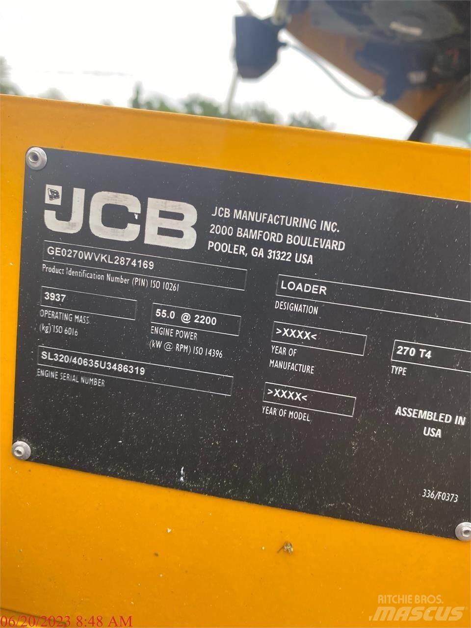 JCB 270 Minicarregadeiras