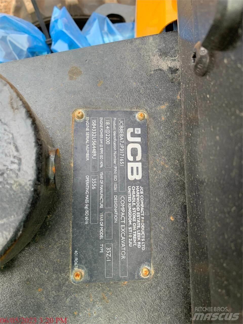 JCB 35Z-1 Miniescavadeiras