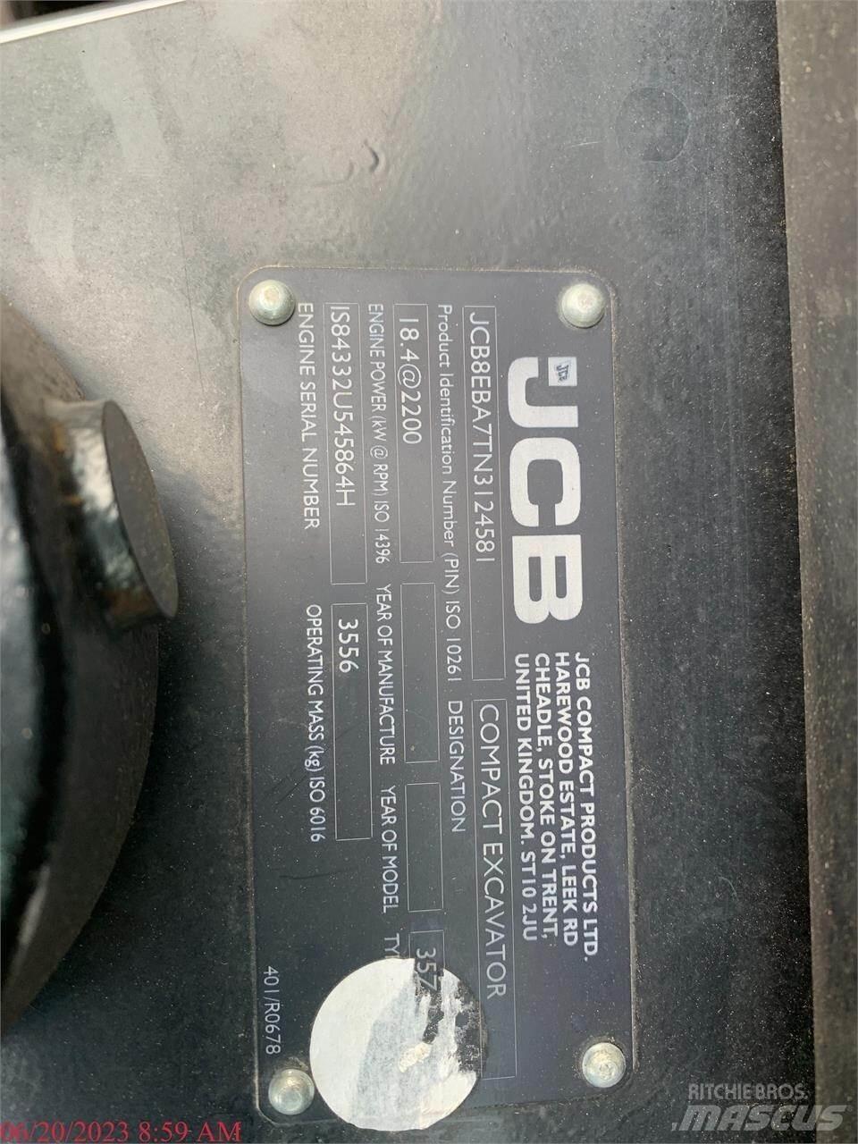 JCB 35Z-1 Miniescavadeiras