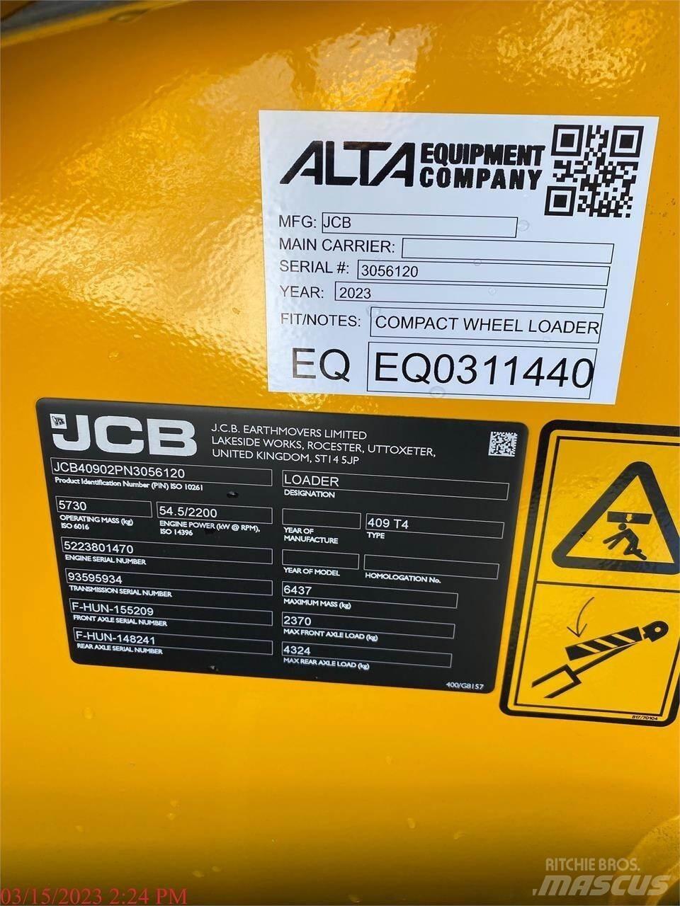 JCB 409 Carregadeiras de rodas
