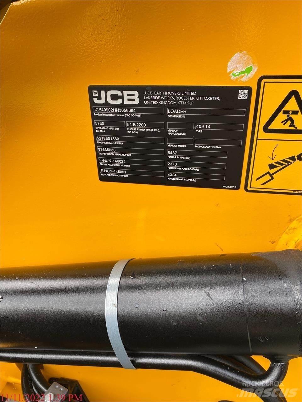 JCB 409 Carregadeiras de rodas