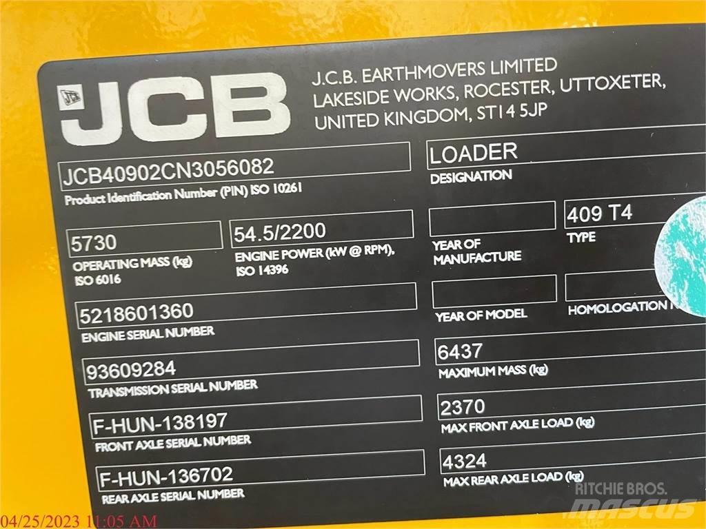 JCB 409 Carregadeiras de rodas