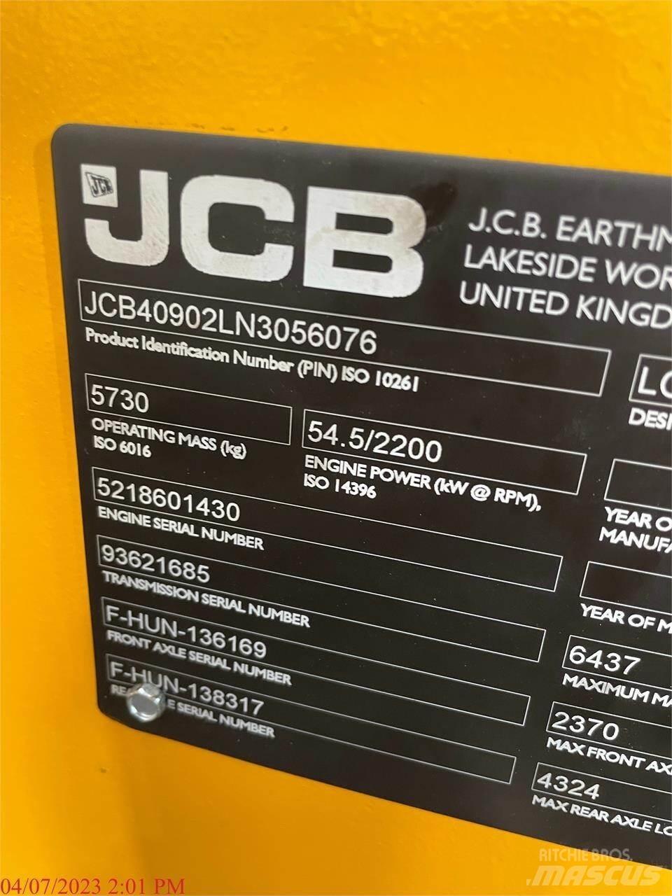 JCB 409 Carregadeiras de rodas