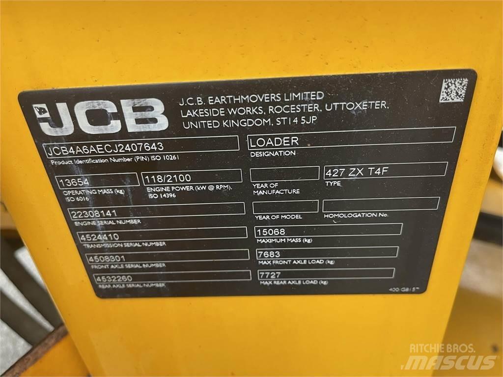JCB 427ZX Carregadeiras de rodas