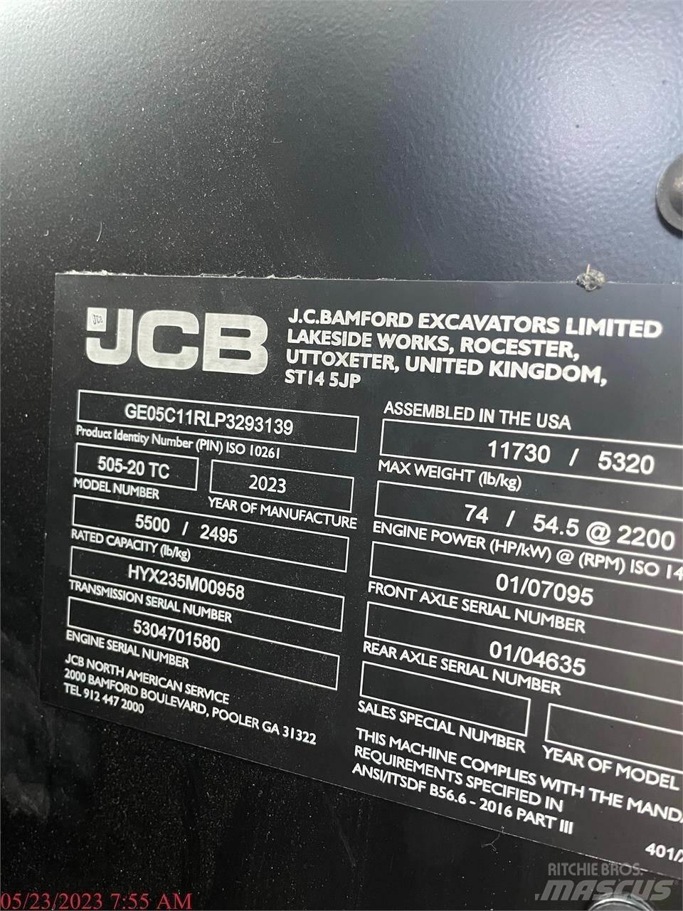 JCB 505-20TC Manipulador telescópico