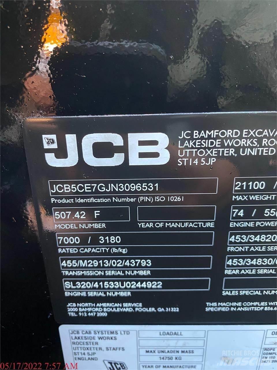 JCB 507-42 Manipulador telescópico