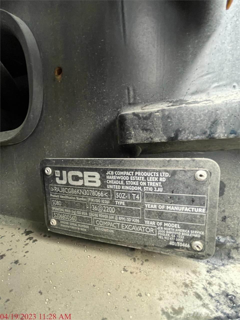 JCB 50Z-1 Miniescavadeiras