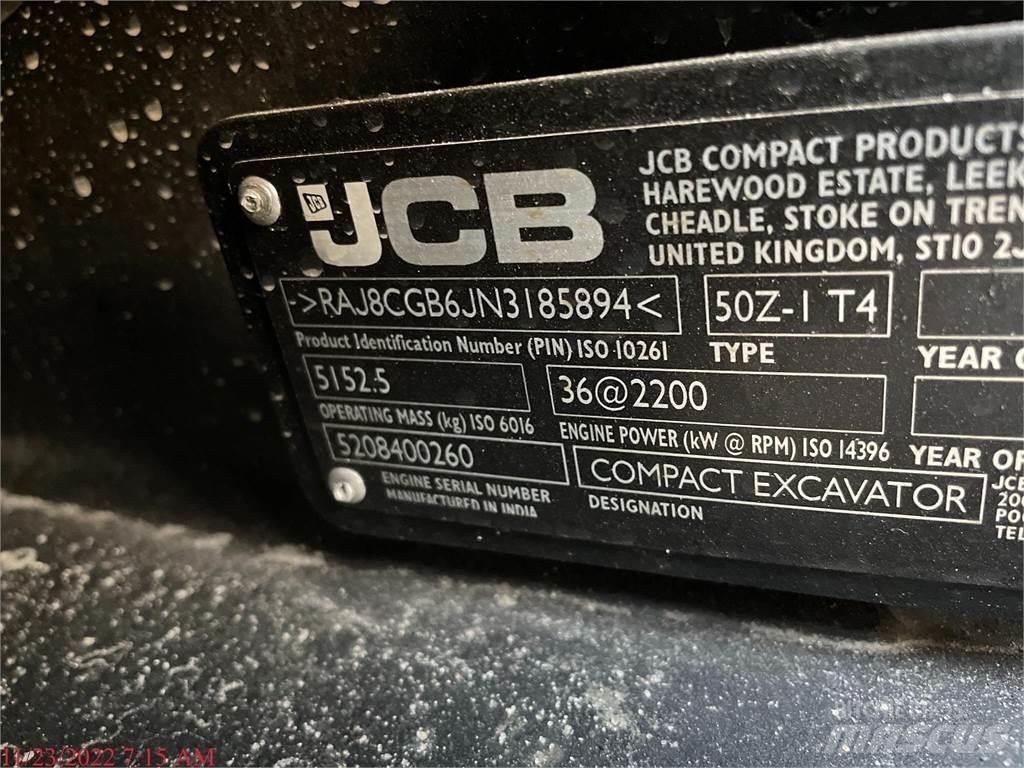 JCB 50Z-1 Miniescavadeiras