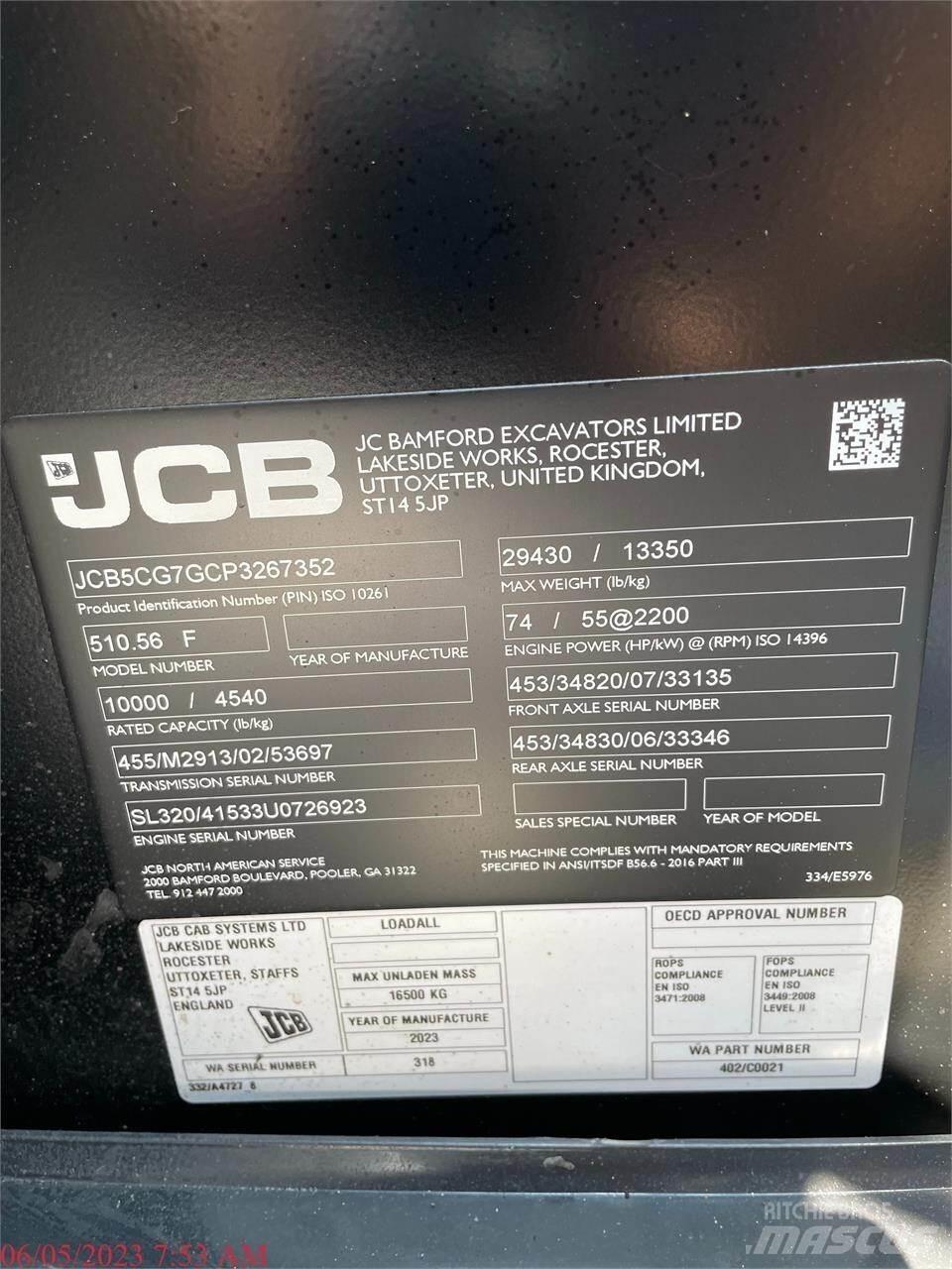 JCB 510-56 Manipulador telescópico