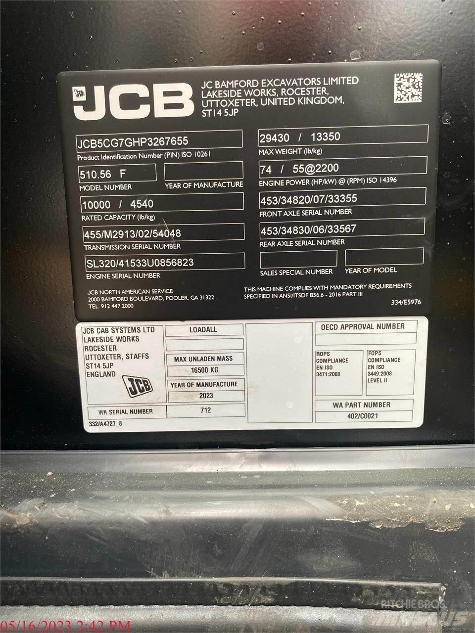 JCB 510-56 Manipulador telescópico