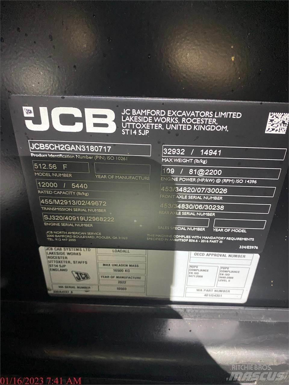 JCB 512-56 Manipulador telescópico