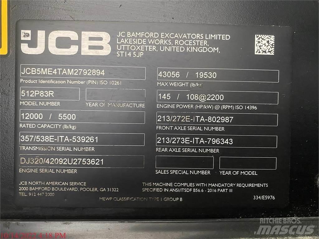JCB 512-83R Manipulador telescópico