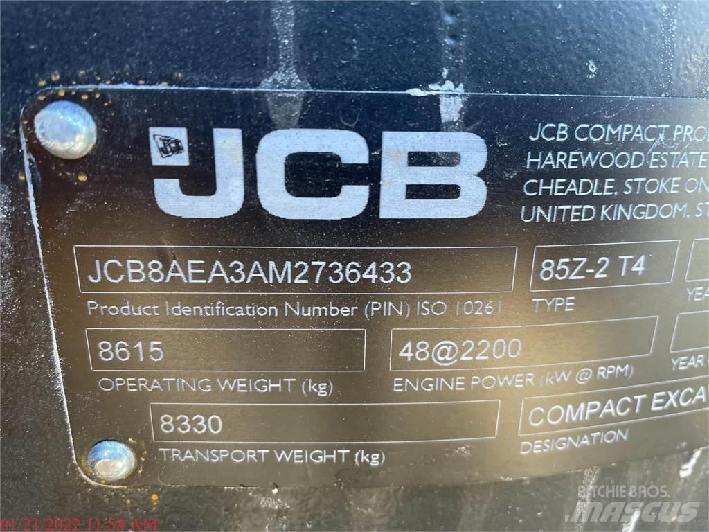 JCB 85Z-2 Escavadeiras de esteiras