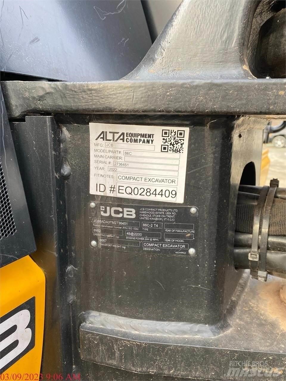 JCB 86C-2 Escavadeiras de esteiras