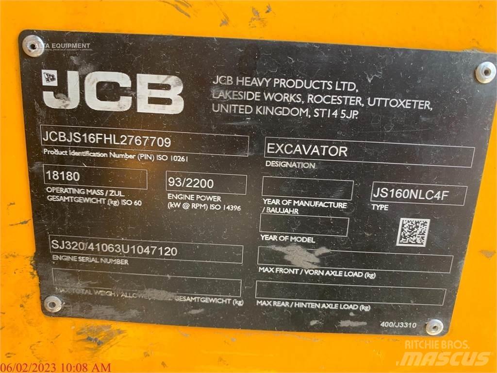 JCB JS160 Escavadeiras de esteiras