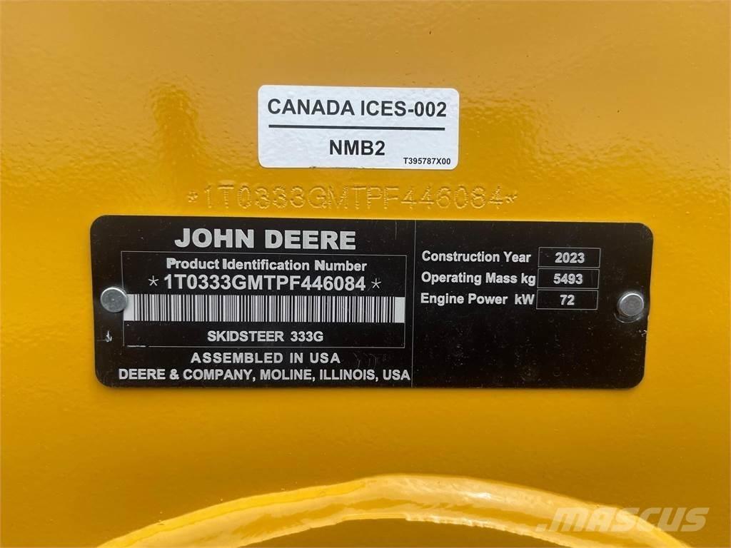 John Deere 333G Minicarregadeiras