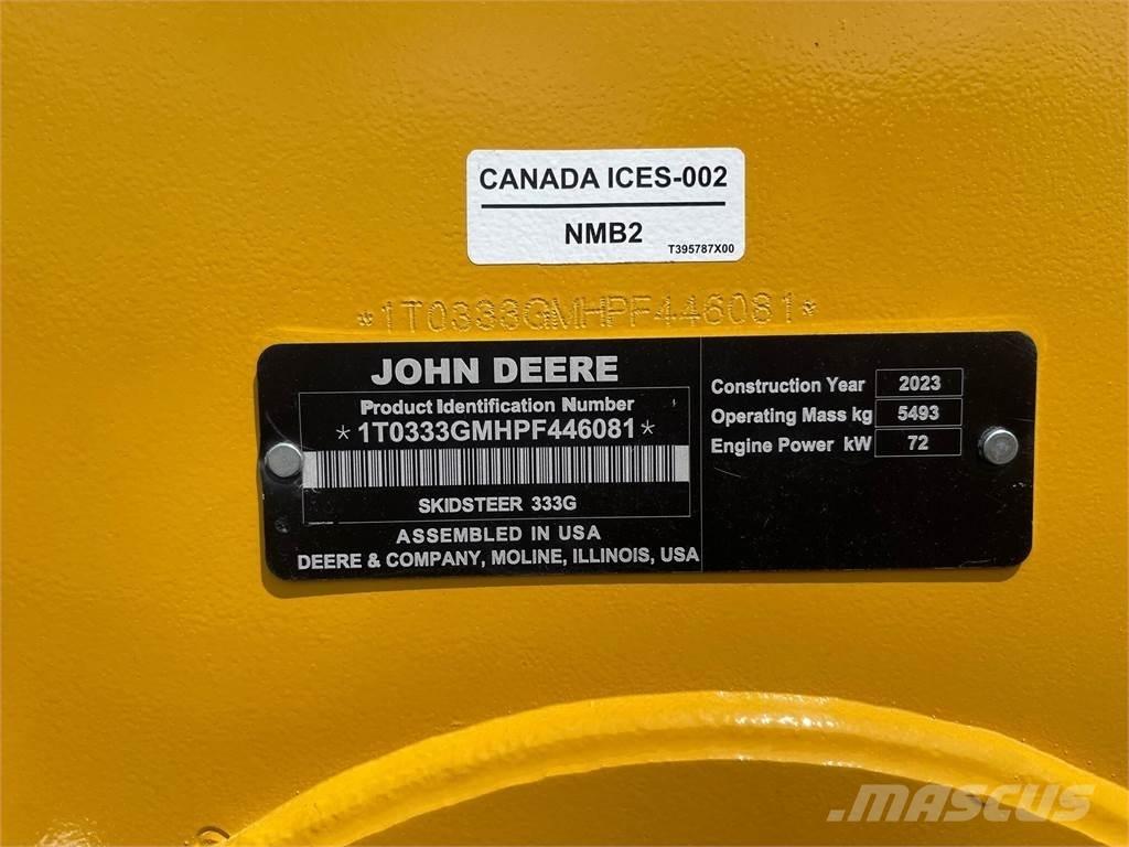 John Deere 333G Minicarregadeiras