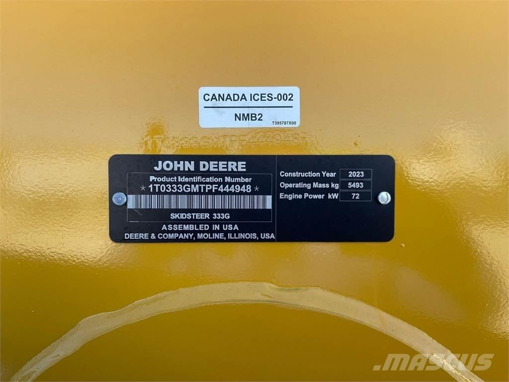 John Deere 333G Minicarregadeiras