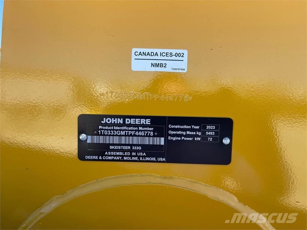John Deere 333G Minicarregadeiras