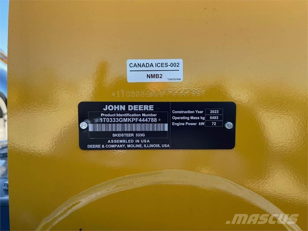 John Deere 333G Minicarregadeiras