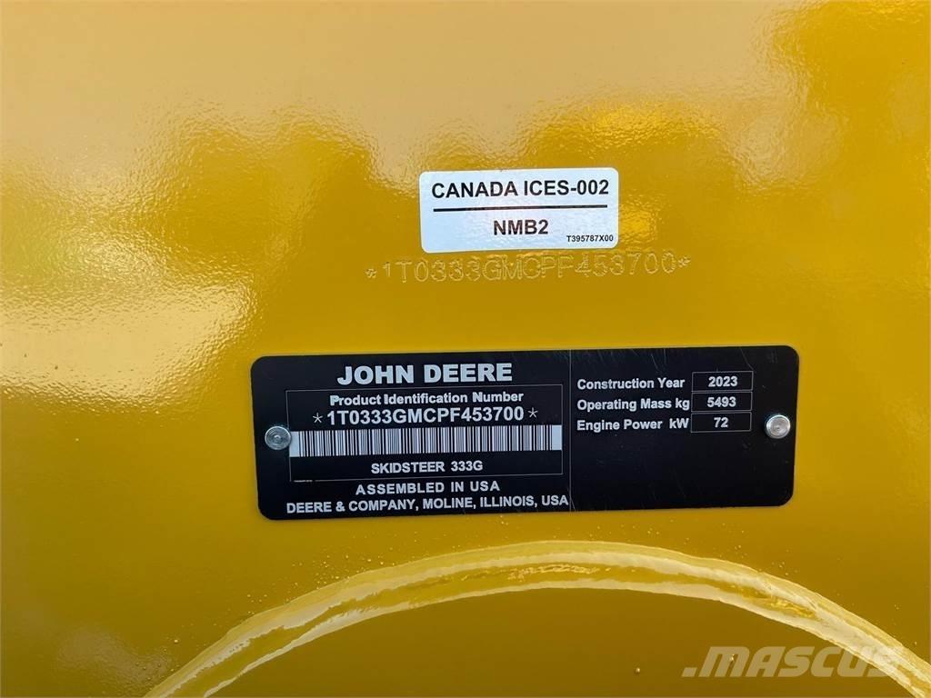 John Deere 333G Minicarregadeiras