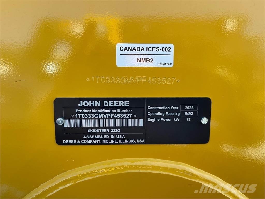 John Deere 333G Minicarregadeiras