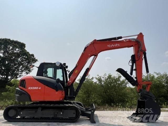 Kubota KX080-4A Escavadeiras de esteiras