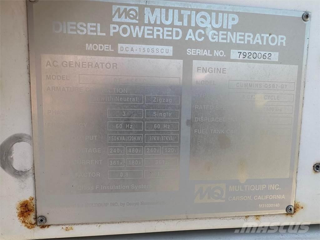 MultiQuip 150 KVA Outros Geradores