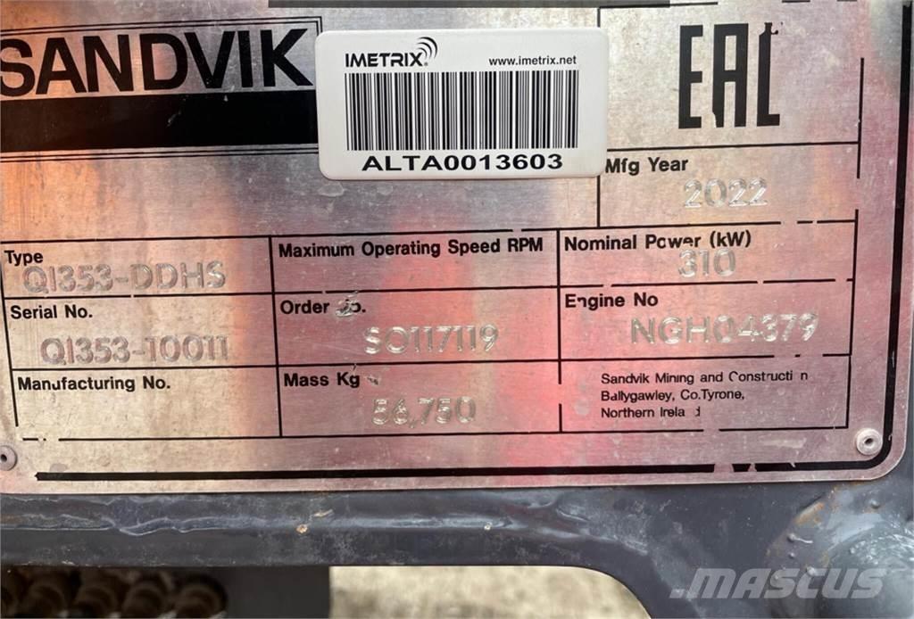 Sandvik QI353-DDHS Britadeiras
