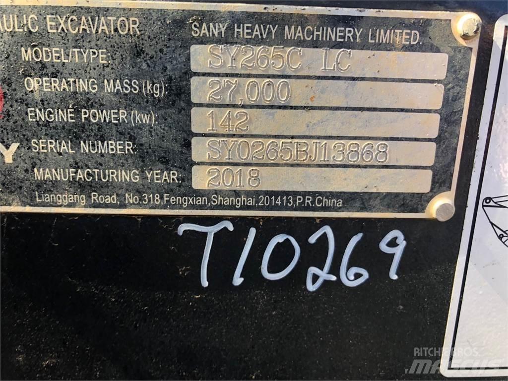 Sany SY265C Escavadeiras de esteiras