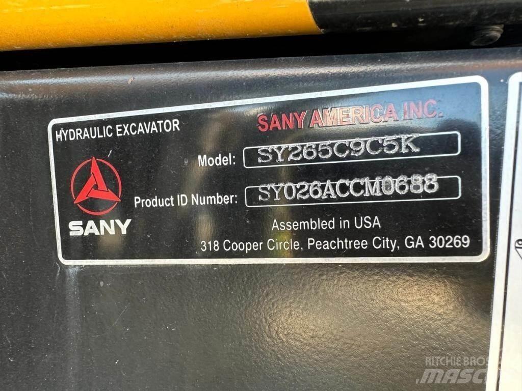 Sany SY265C LC Escavadeiras de esteiras
