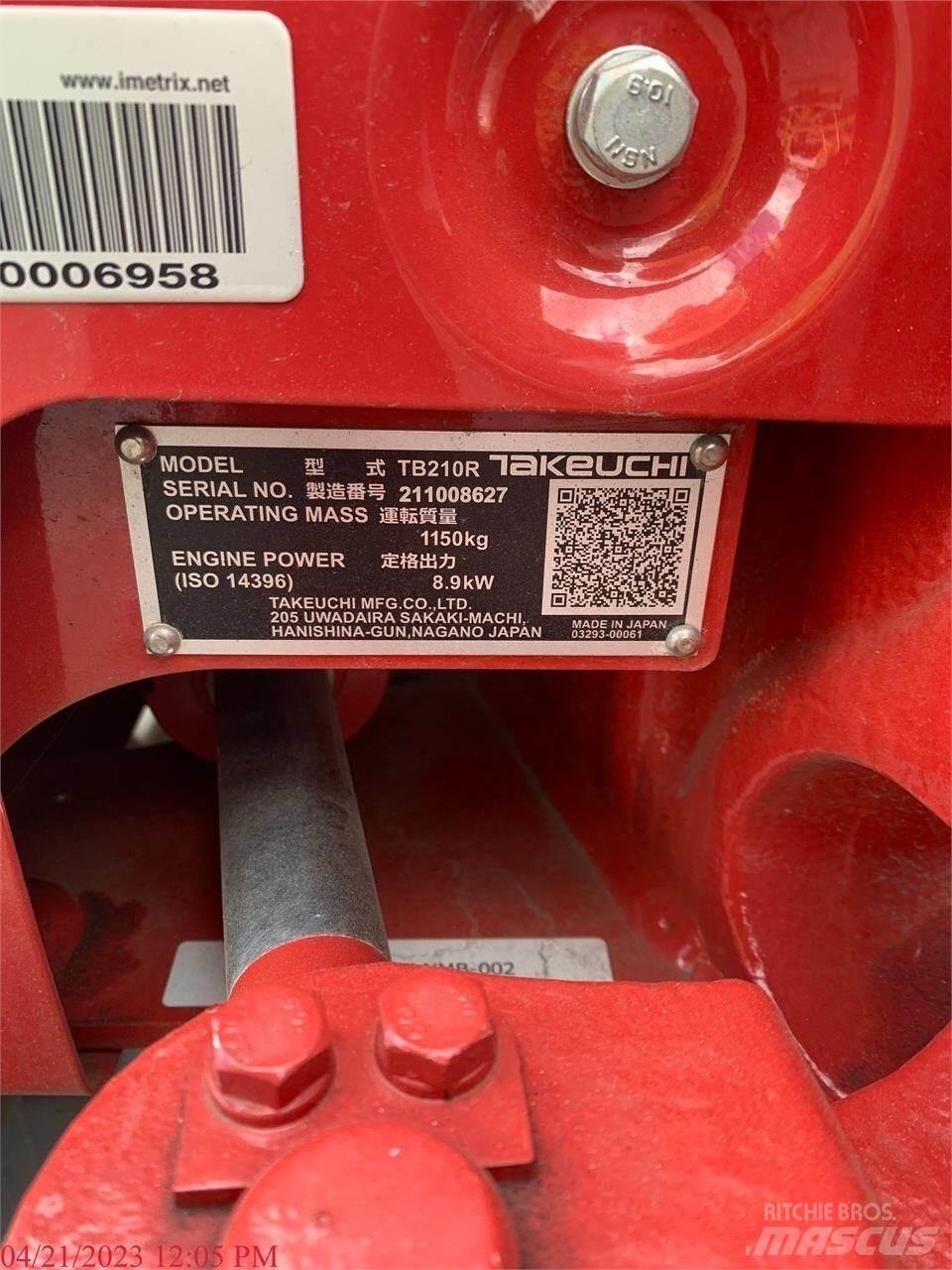 Takeuchi TB210R Miniescavadeiras