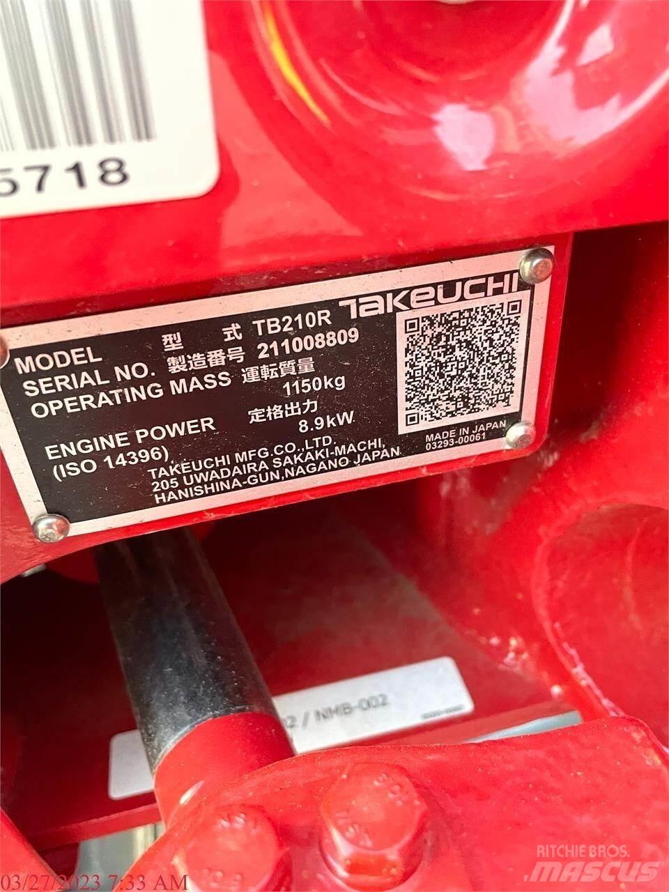 Takeuchi TB210R Miniescavadeiras