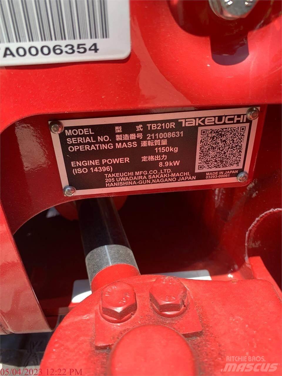 Takeuchi TB210R Miniescavadeiras