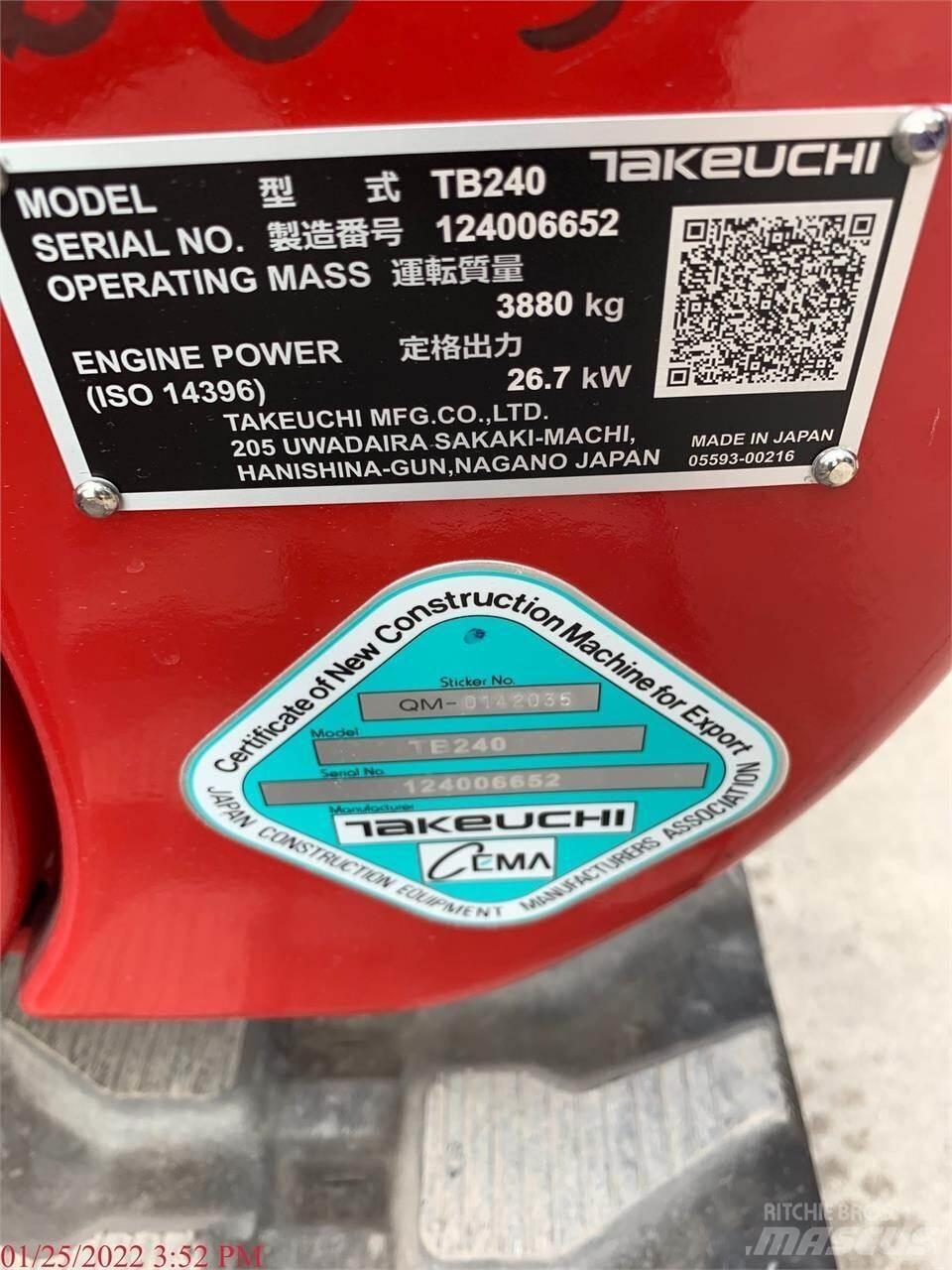 Takeuchi TB240 Miniescavadeiras