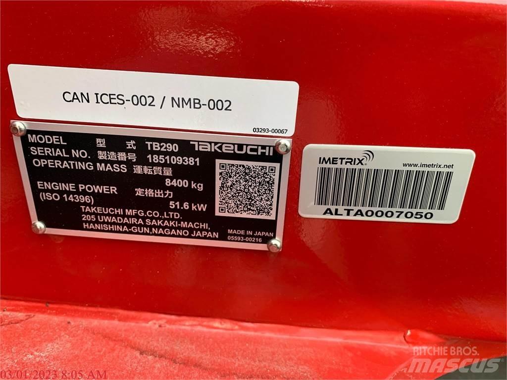 Takeuchi TB290 Escavadeiras de esteiras