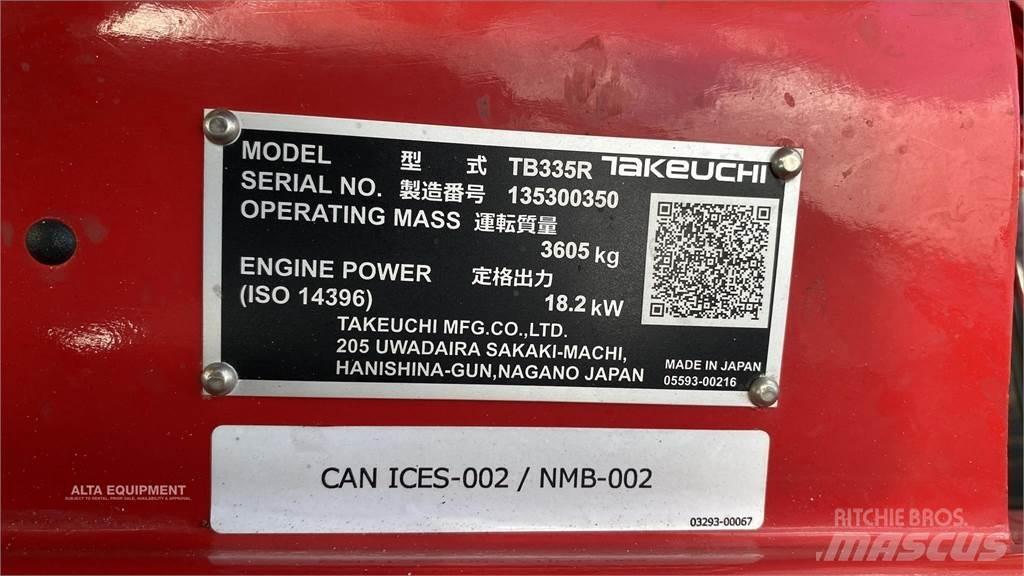 Takeuchi TB335R Miniescavadeiras